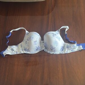 Blue Flower Print Montelle Bra- Size 34F